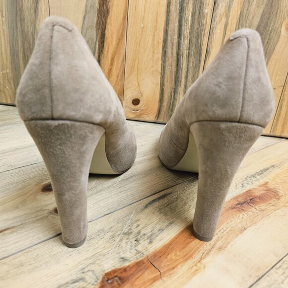 Nine West Tan Suede Scardino Heels | Size 10 - Picture 5 of 7